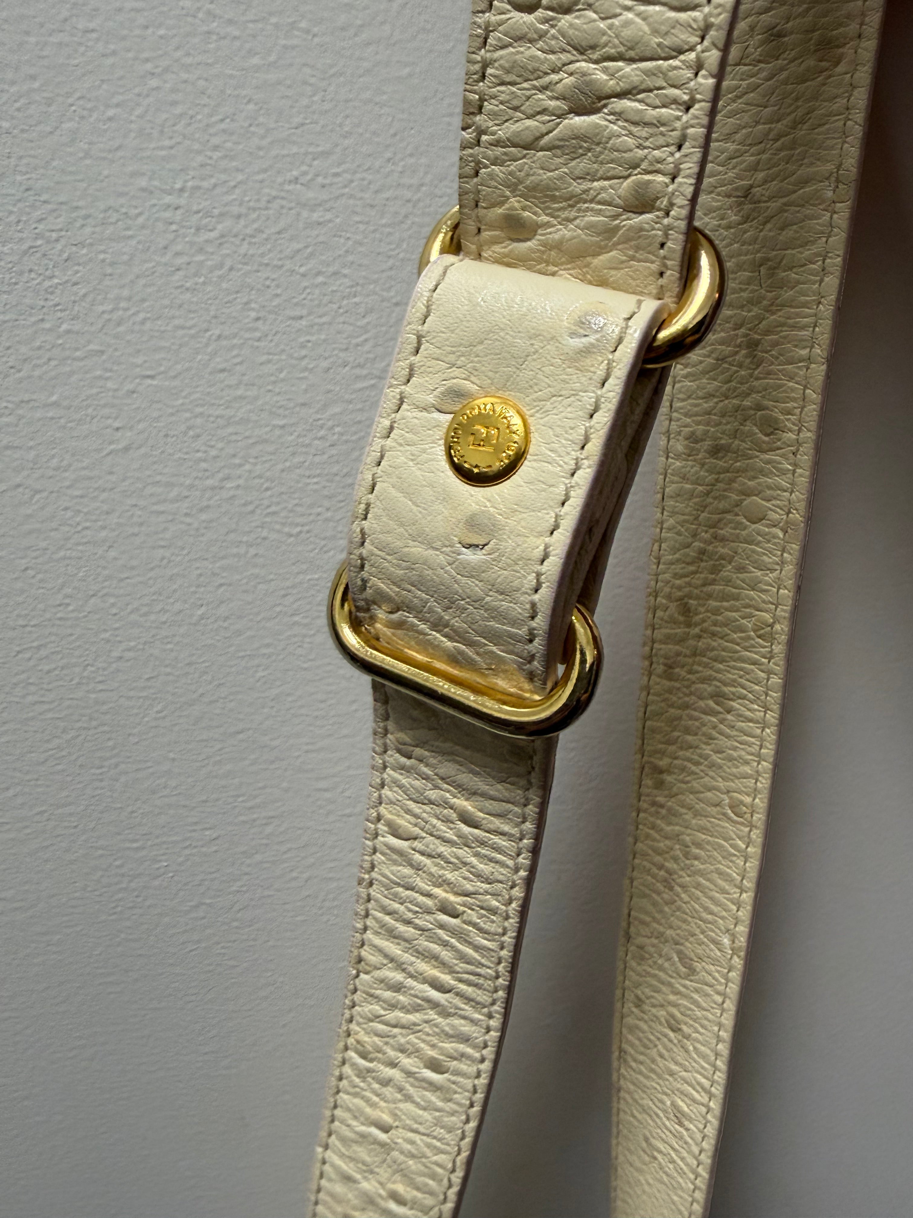 Fendi Fendi
Ostrich Crossbody Bag Vintage