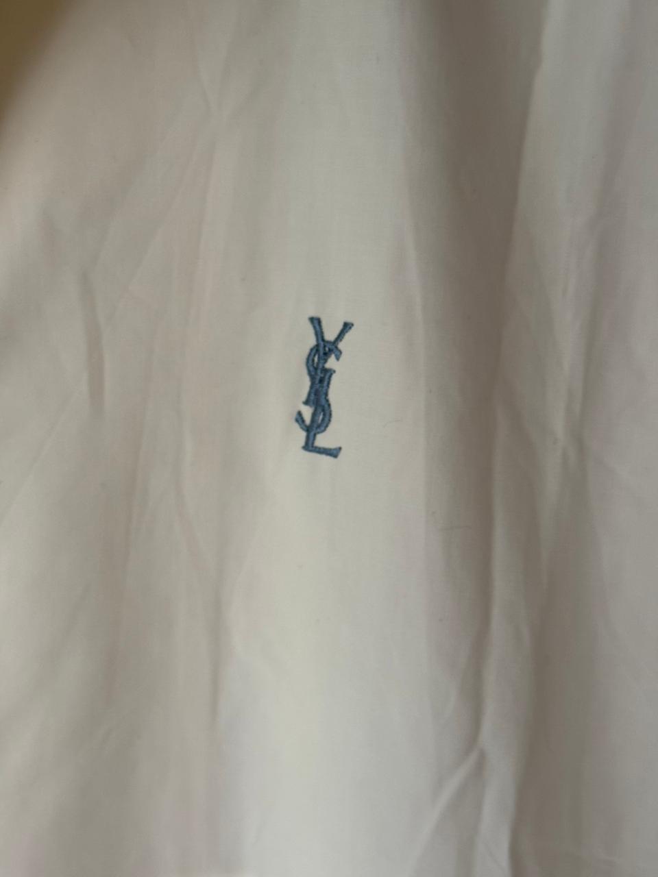 Saint Laurent Vintage Light Bomber Windbreaker Cream