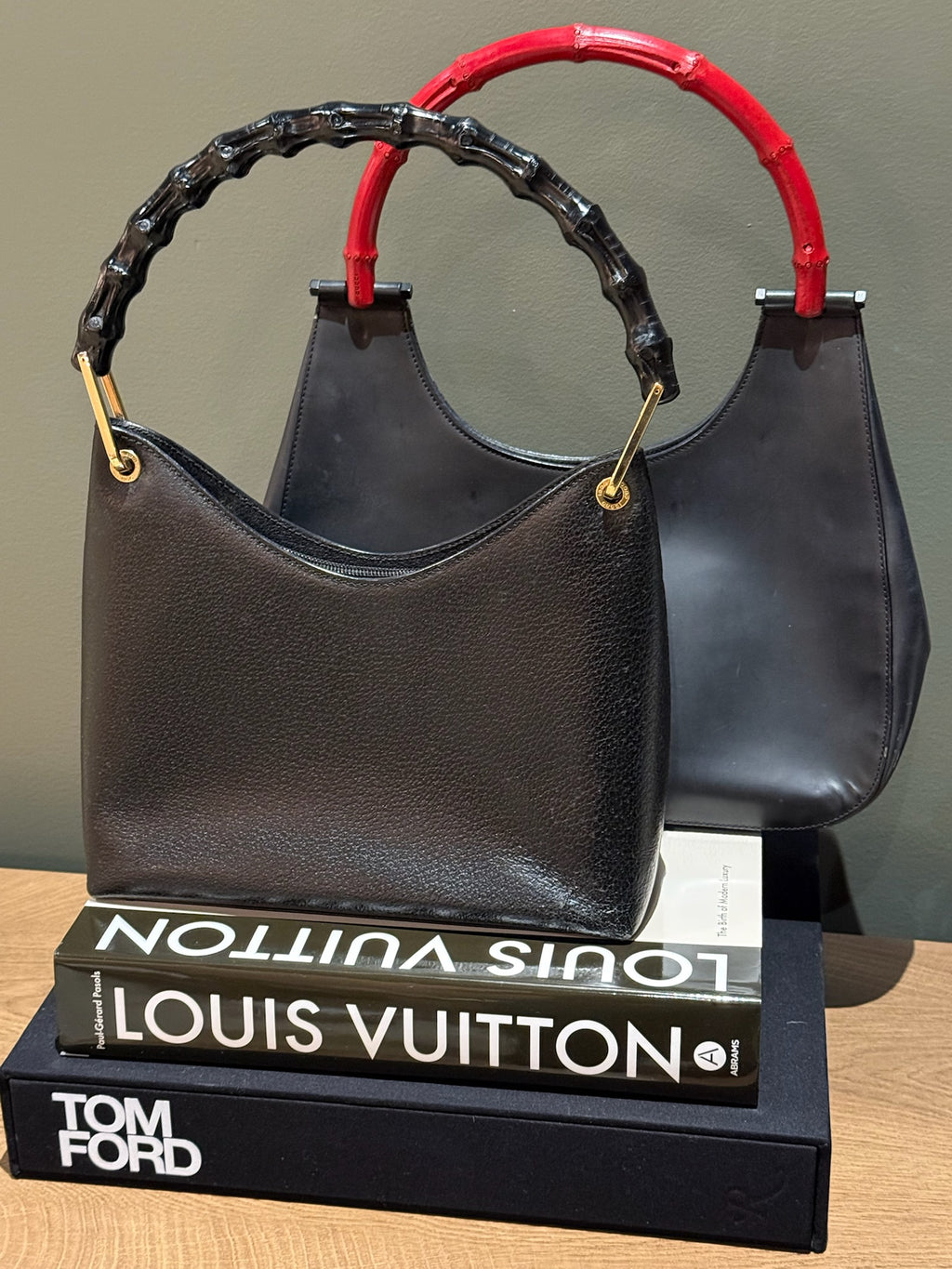 Gucci Bamboo Leather Handbag Black | Classic Bamboo Handle Bag