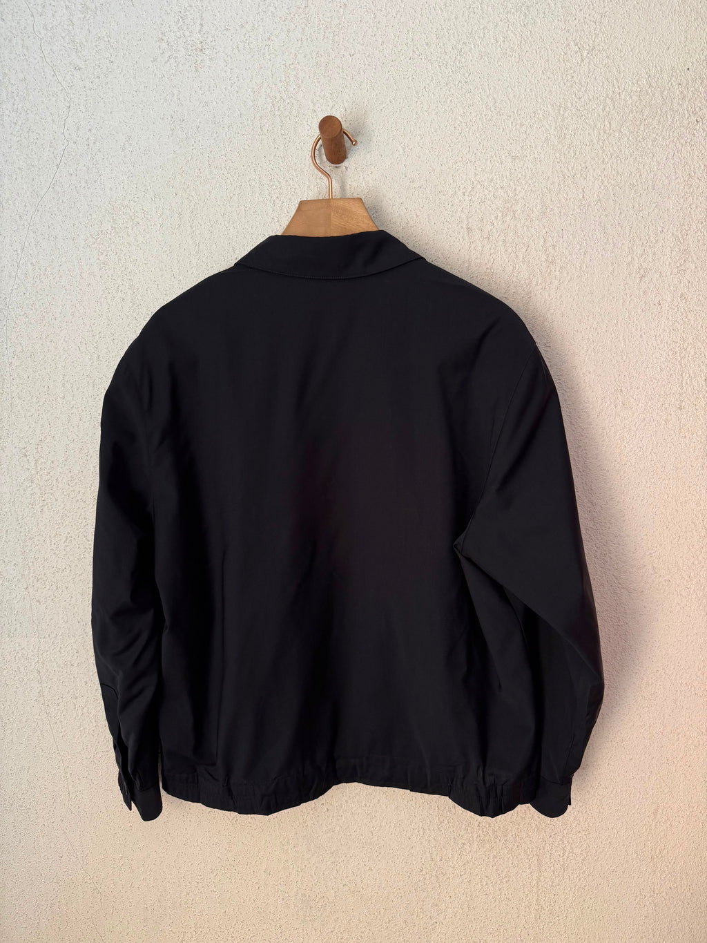 Yves Saint Laurent Pour Homme Black YSL Logo Bomber Windbreaker Jacket Size 95