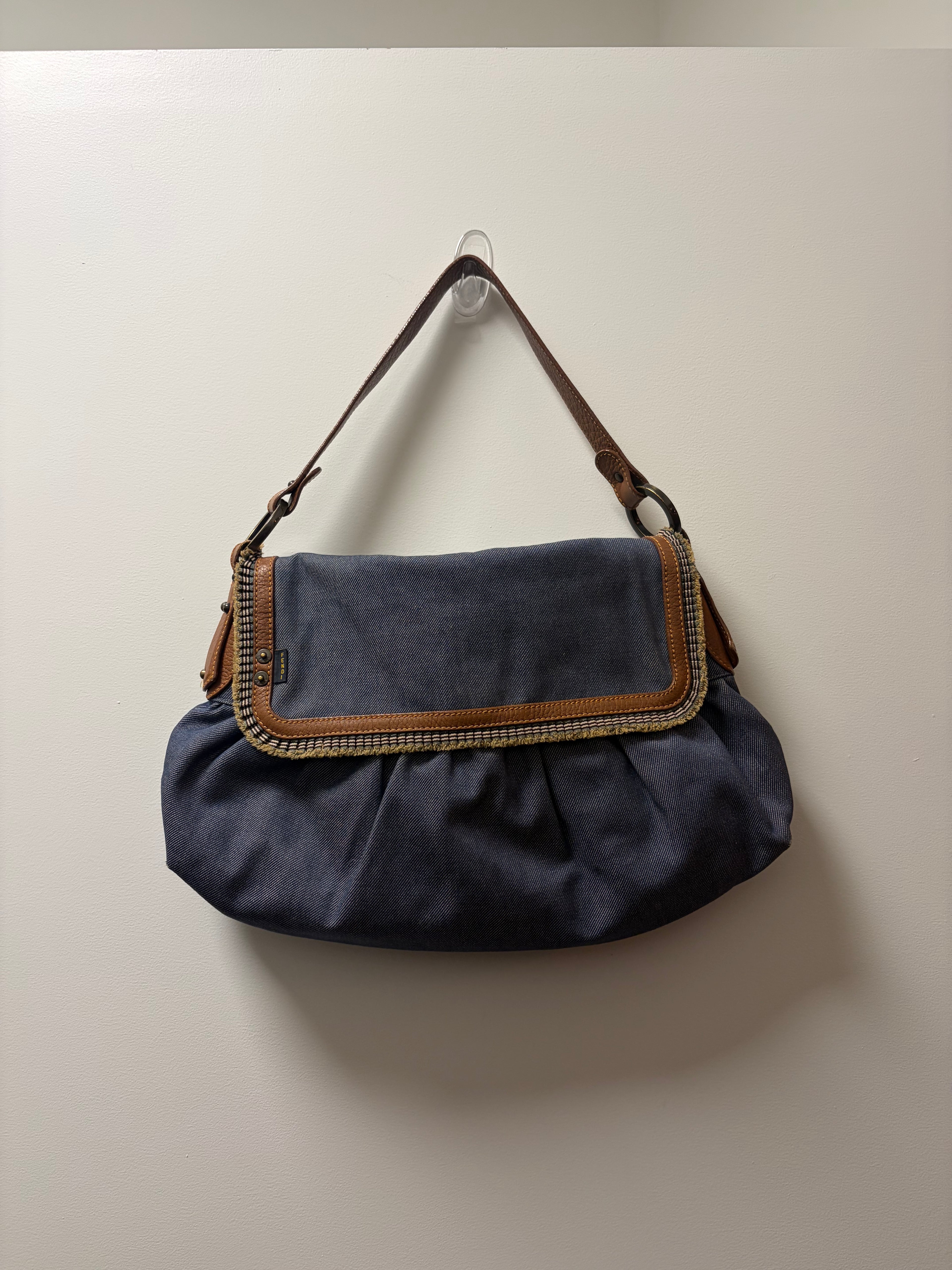 Fendi Large Denim Chef Baga