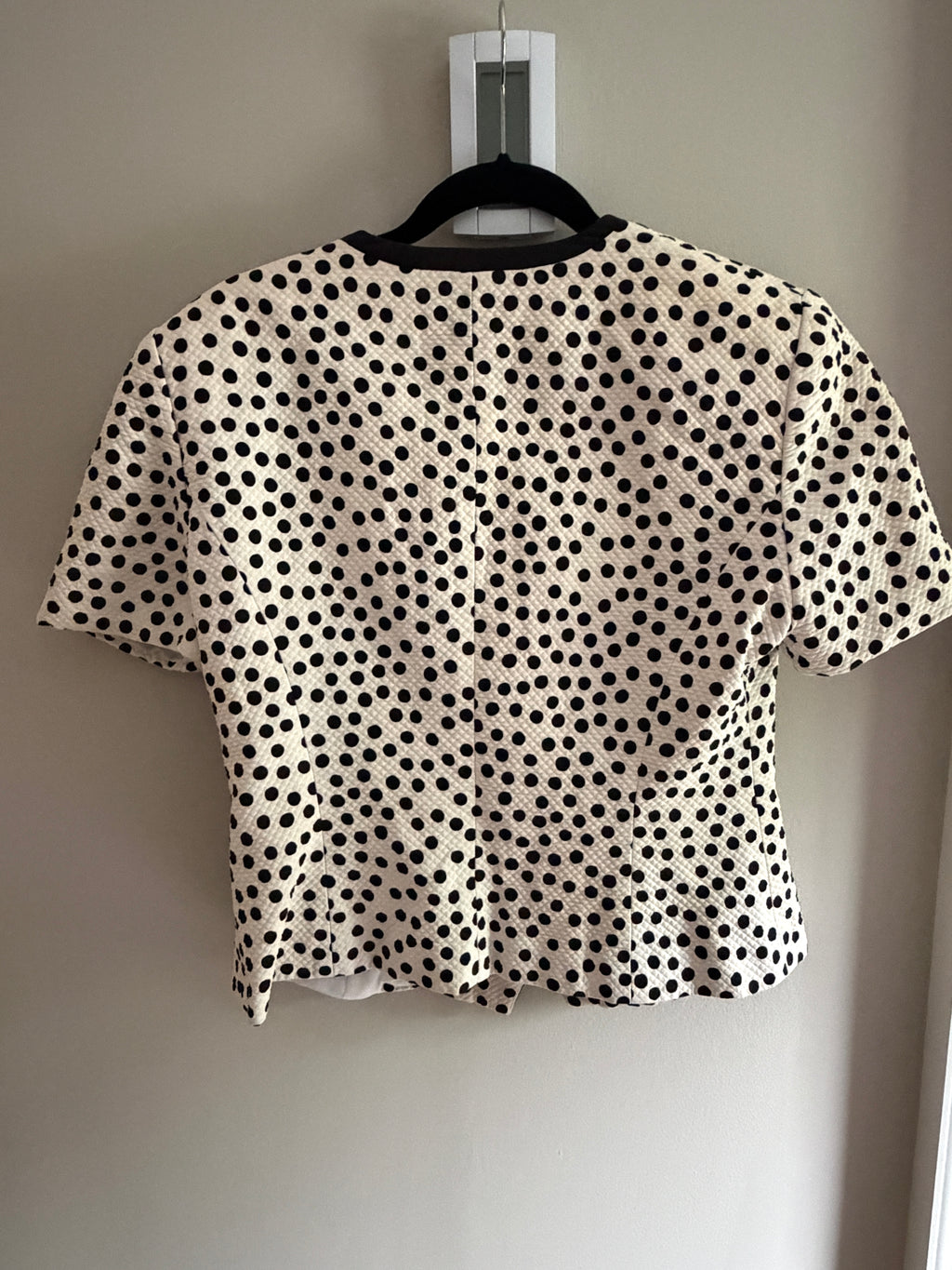 Christian Dior Polka Dot short sleeve blazer