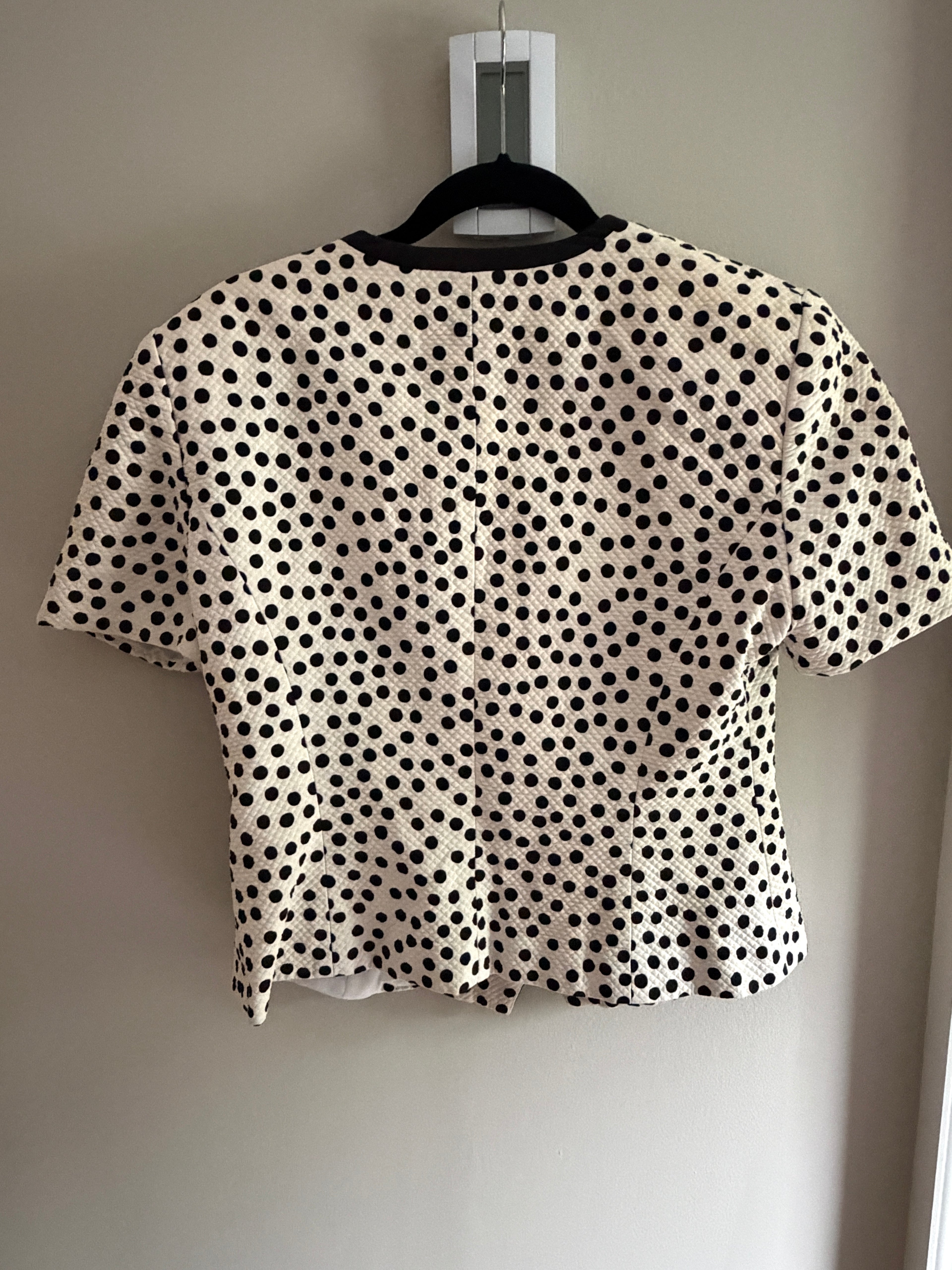 Christian Dior Polka Dot short sleeve blazer