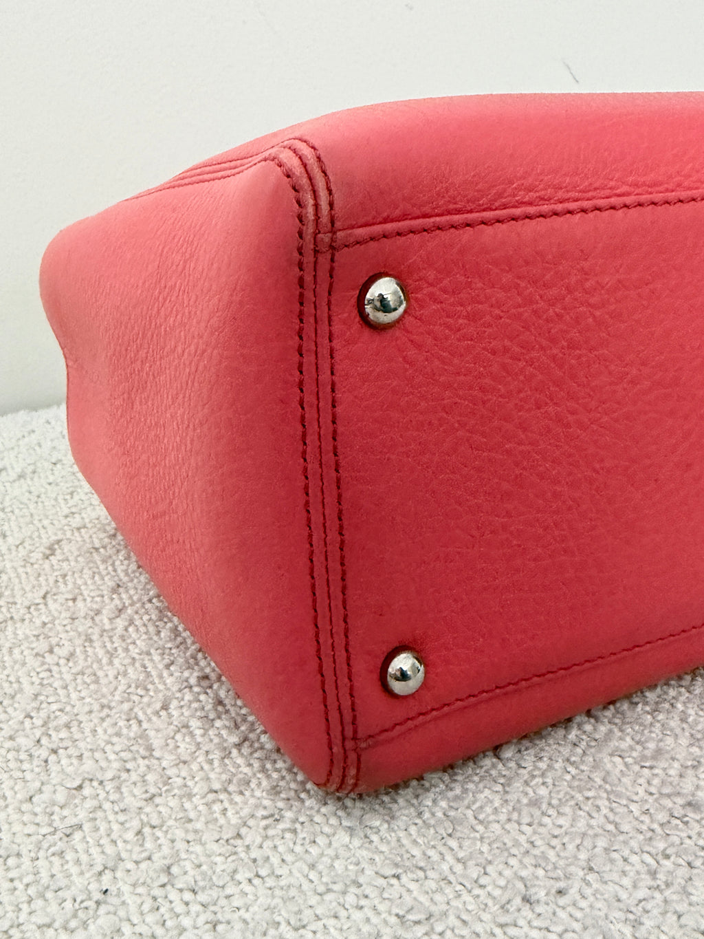 Chanel Small Executive Cerf Tote Bag Pink Leather Silver Hardware