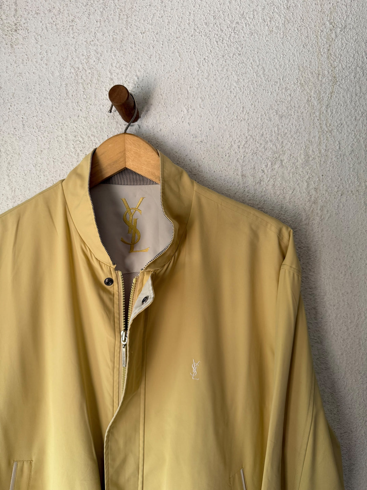 Saint Laurent Vintage Tan / Yellow Bomber Windbreaker