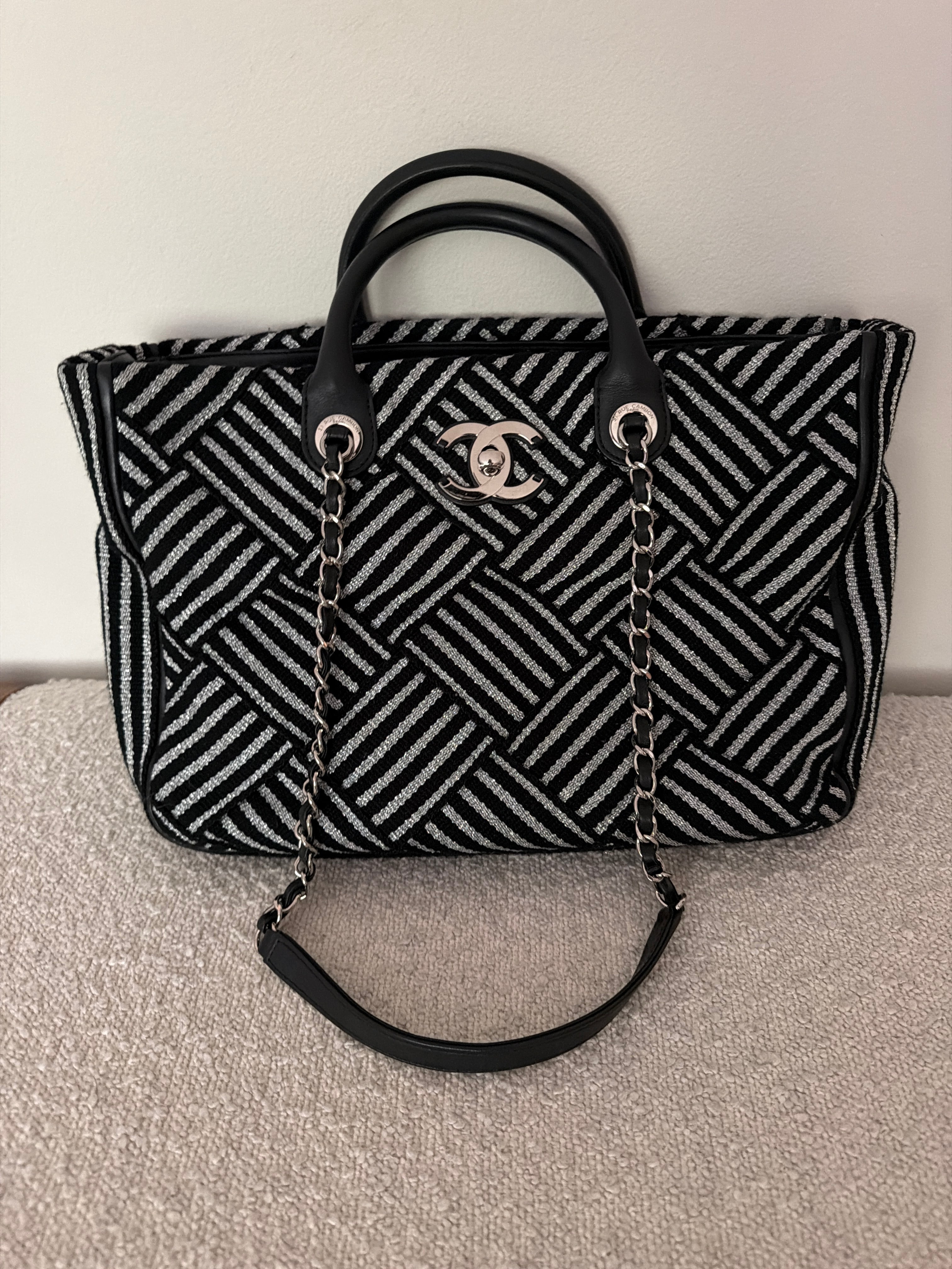 Chanel Woven Shopping Tote