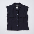 Chanel 1996 Crop Navy Vest