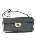 Chanel Denim Chocolate Bar E/W bag