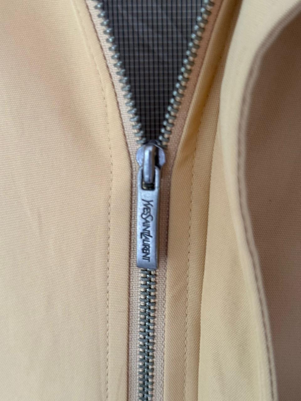 Saint Laurent Vintage Tan / Yellow Bomber Windbreaker