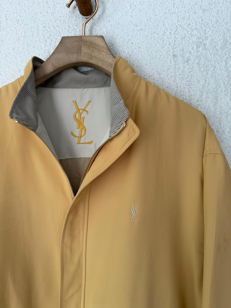 Saint Laurent Vintage Tan / Yellow Bomber Windbreaker