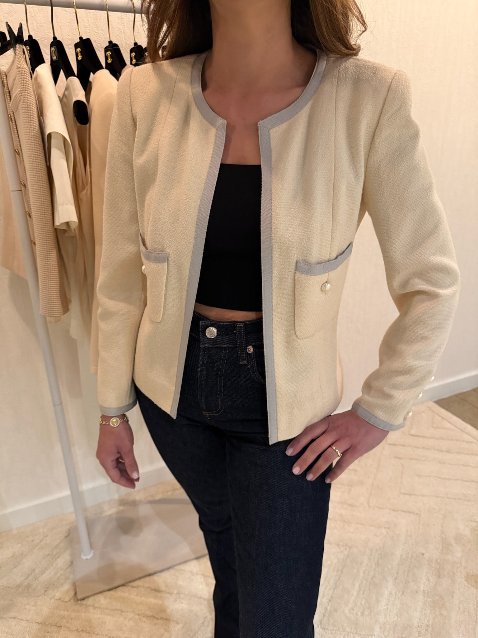 Chanel Pearl Blazer