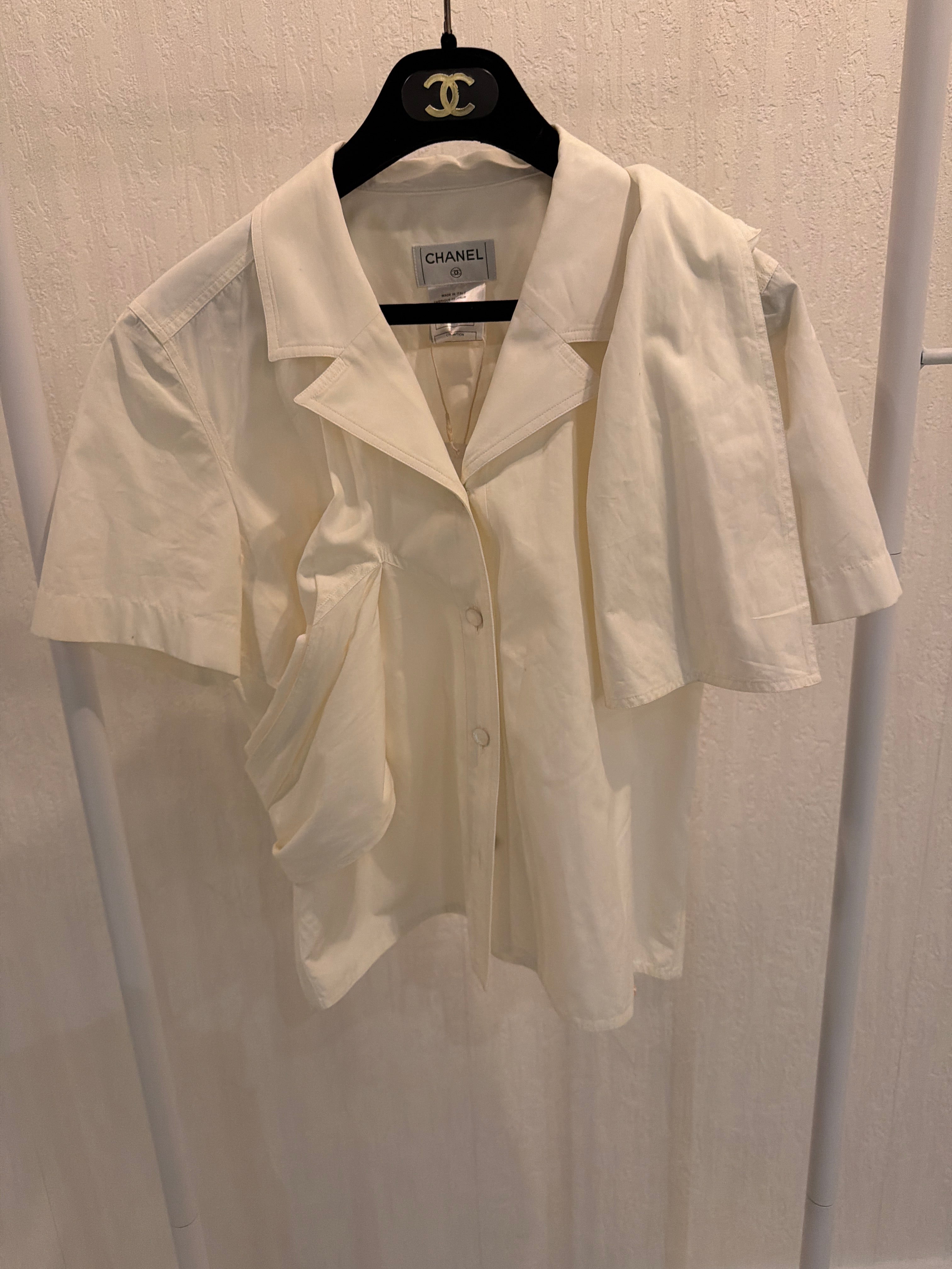Chanel White Button Up