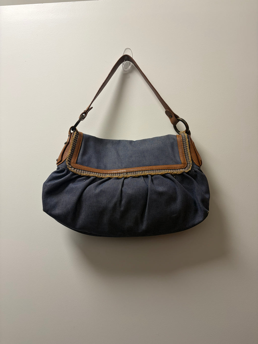 Fendi Large Denim Chef Baga