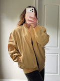 Saint Laurent Yellow Windbreaker Jacket with YSL logo