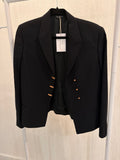 Gianni Versace Bronze Clip Button Blazer