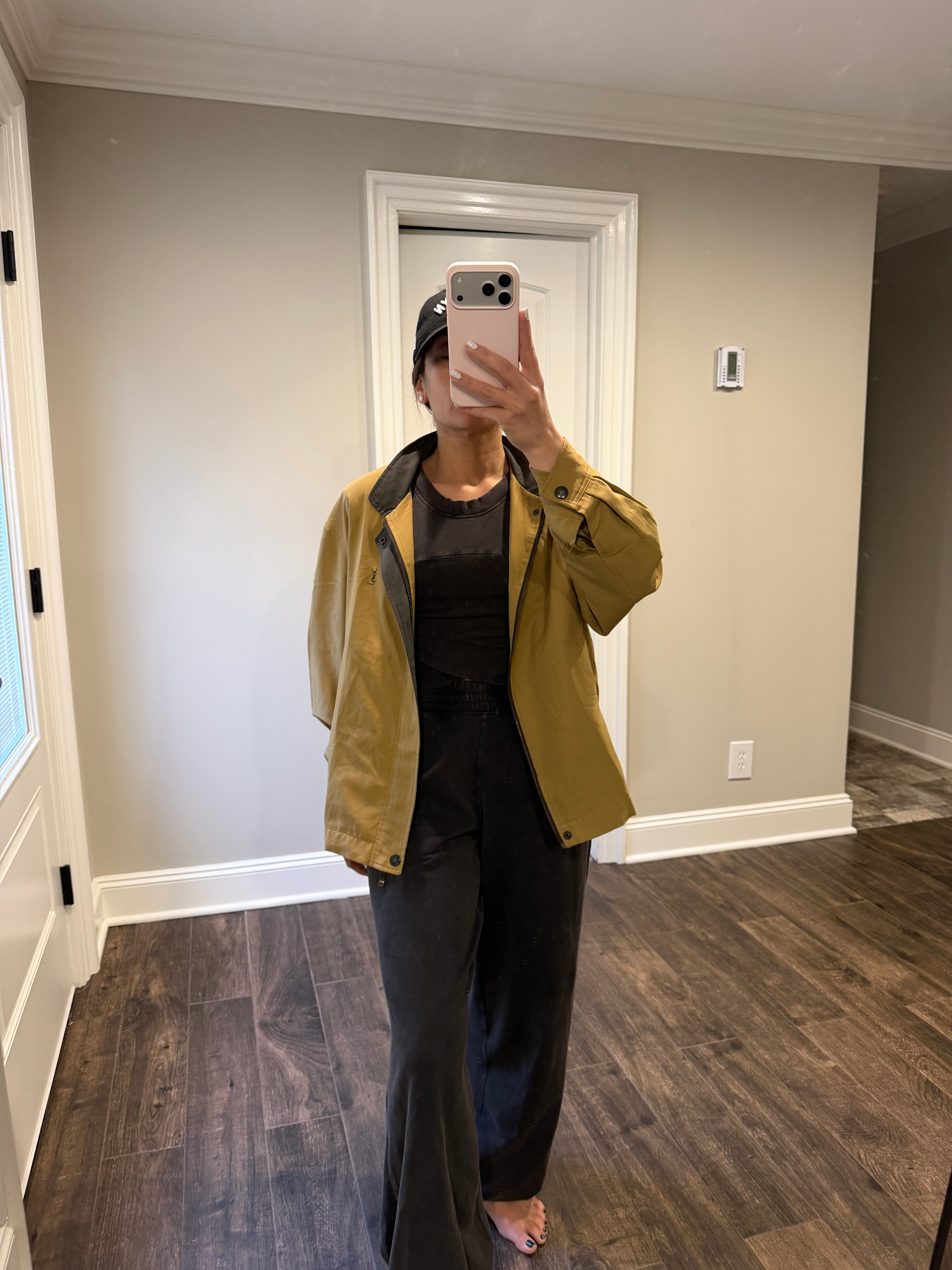 Saint Laurent Vintage Beige Bomber Windbreaker