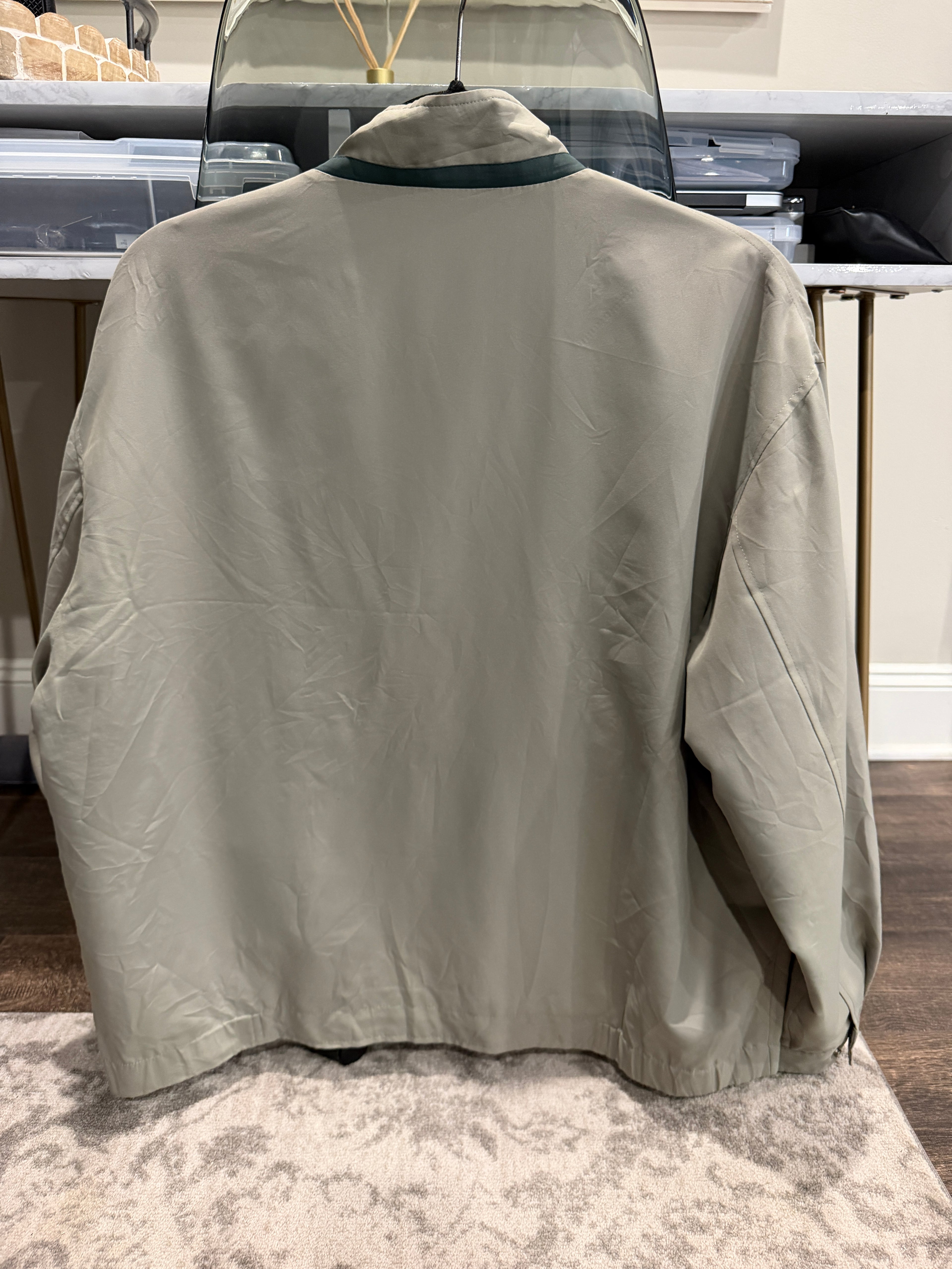 Saint Laurent Green Khaki Windbreaker Jacket