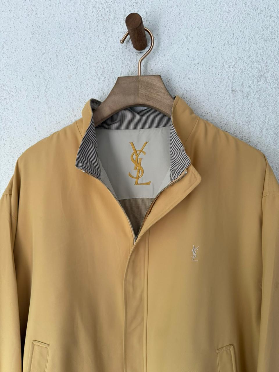 Saint Laurent Vintage Tan / Yellow Bomber Windbreaker
