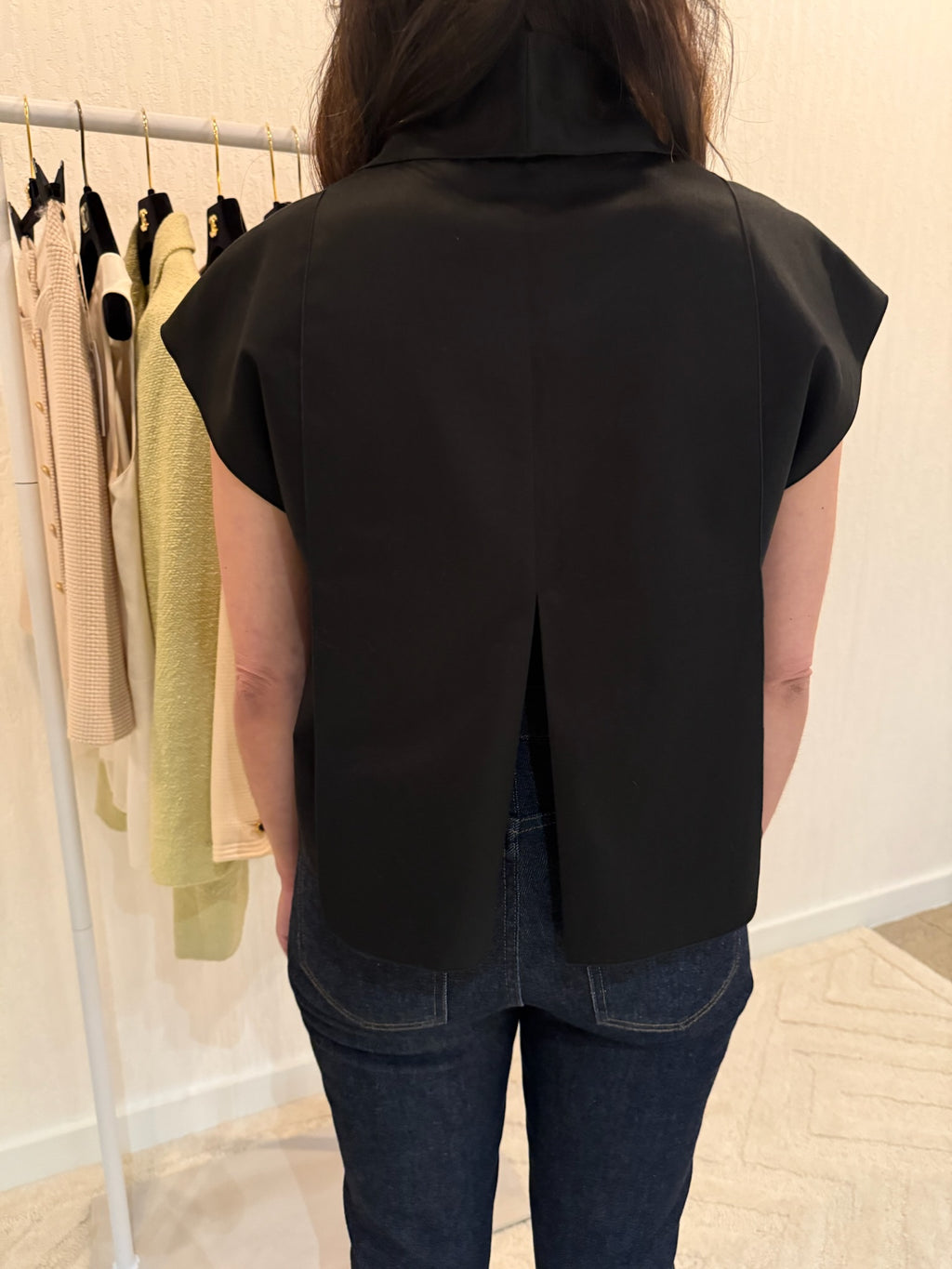Chanel Black Button Vest