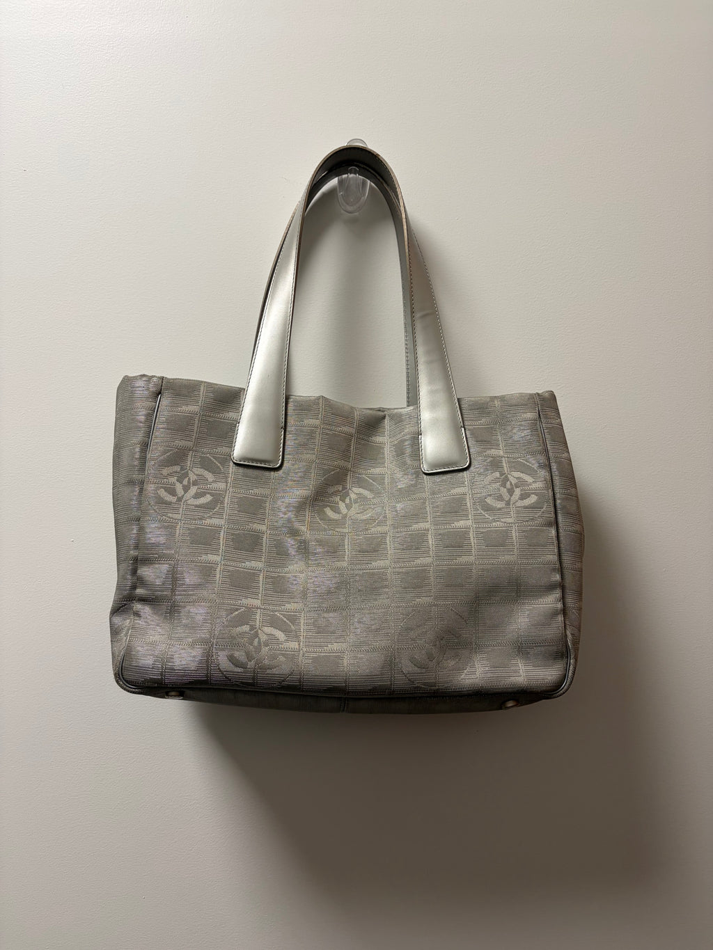 Chanel Silver Ligne Tote
