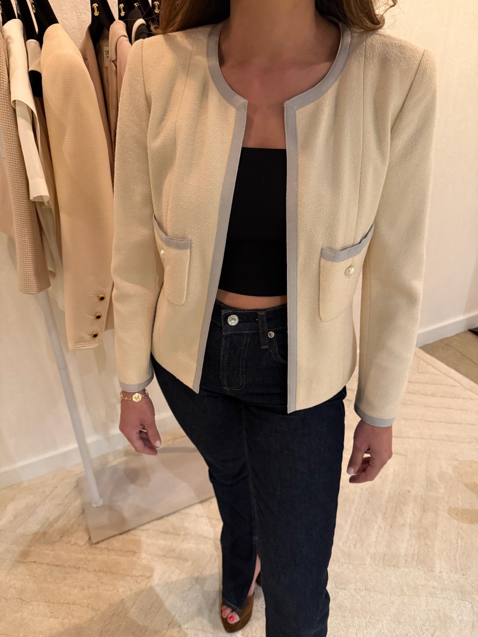Chanel Pearl Blazer