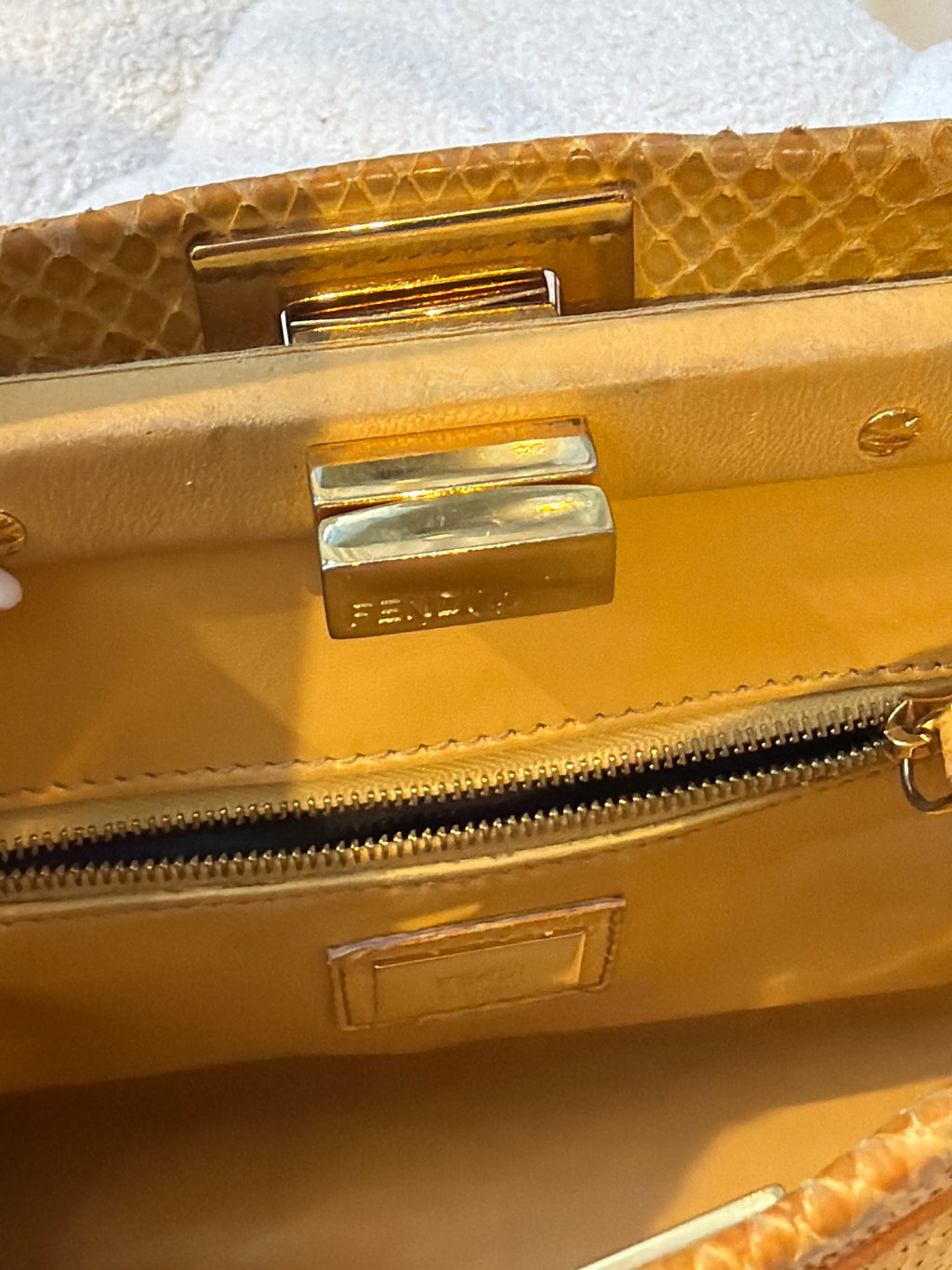 Fendi Python Peekaboo Small