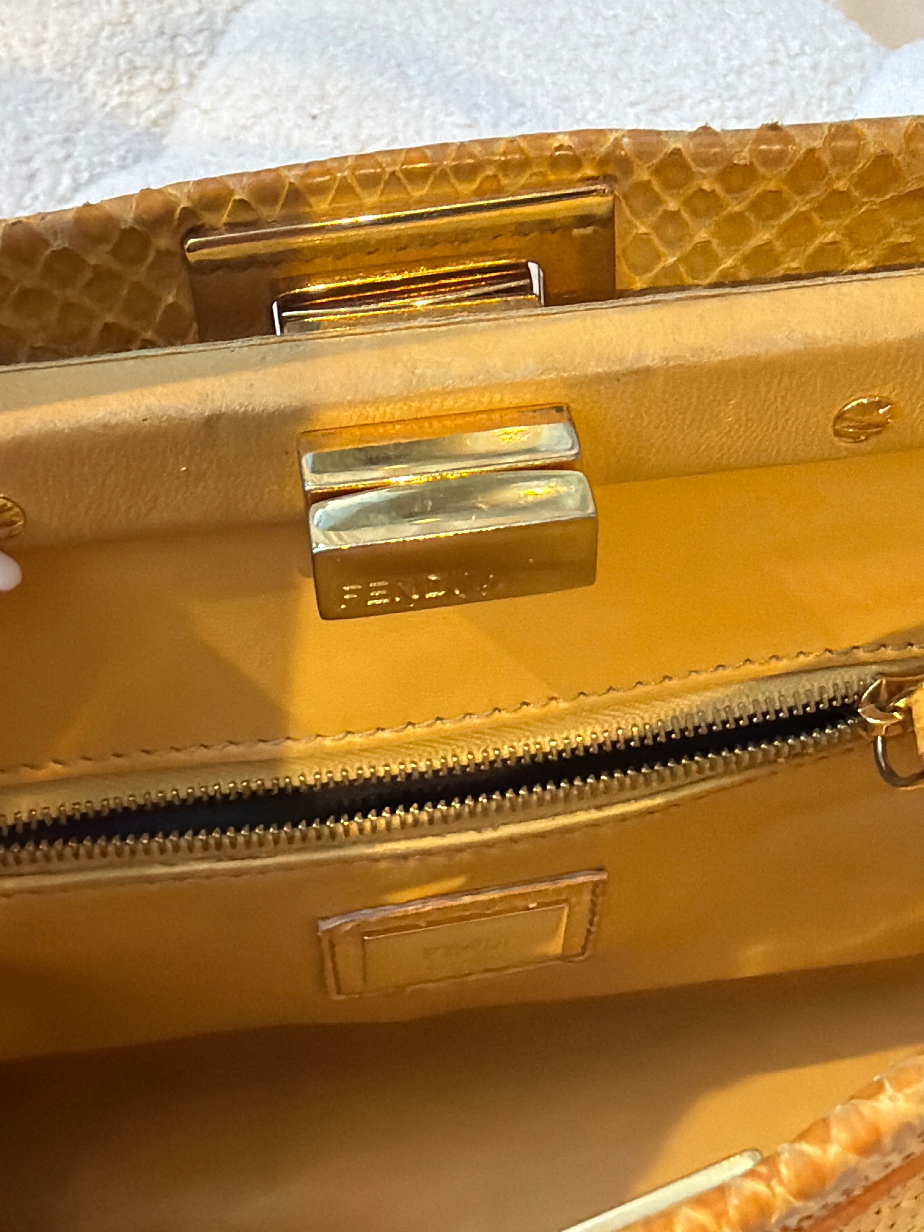 Fendi Python Peekaboo Small