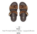 Fendi Leopard Sandals : 38