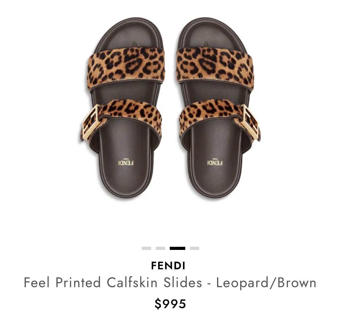 Fendi Leopard Sandals : 38