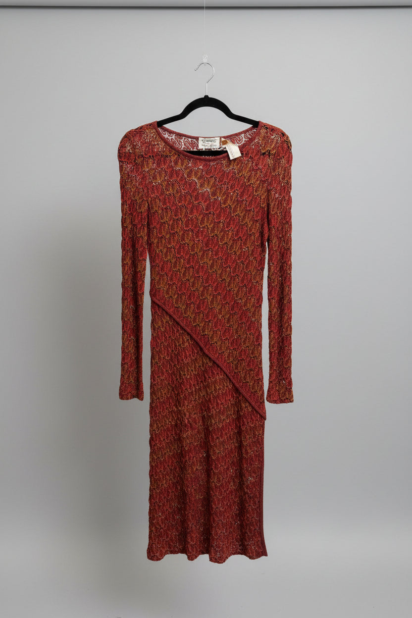 Missoni Silk Midi Zig Zag Length Dress