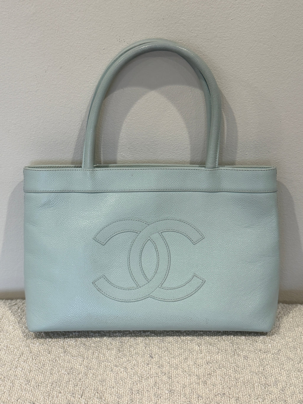 Chanel Blue Caviar CC Timeless Tote