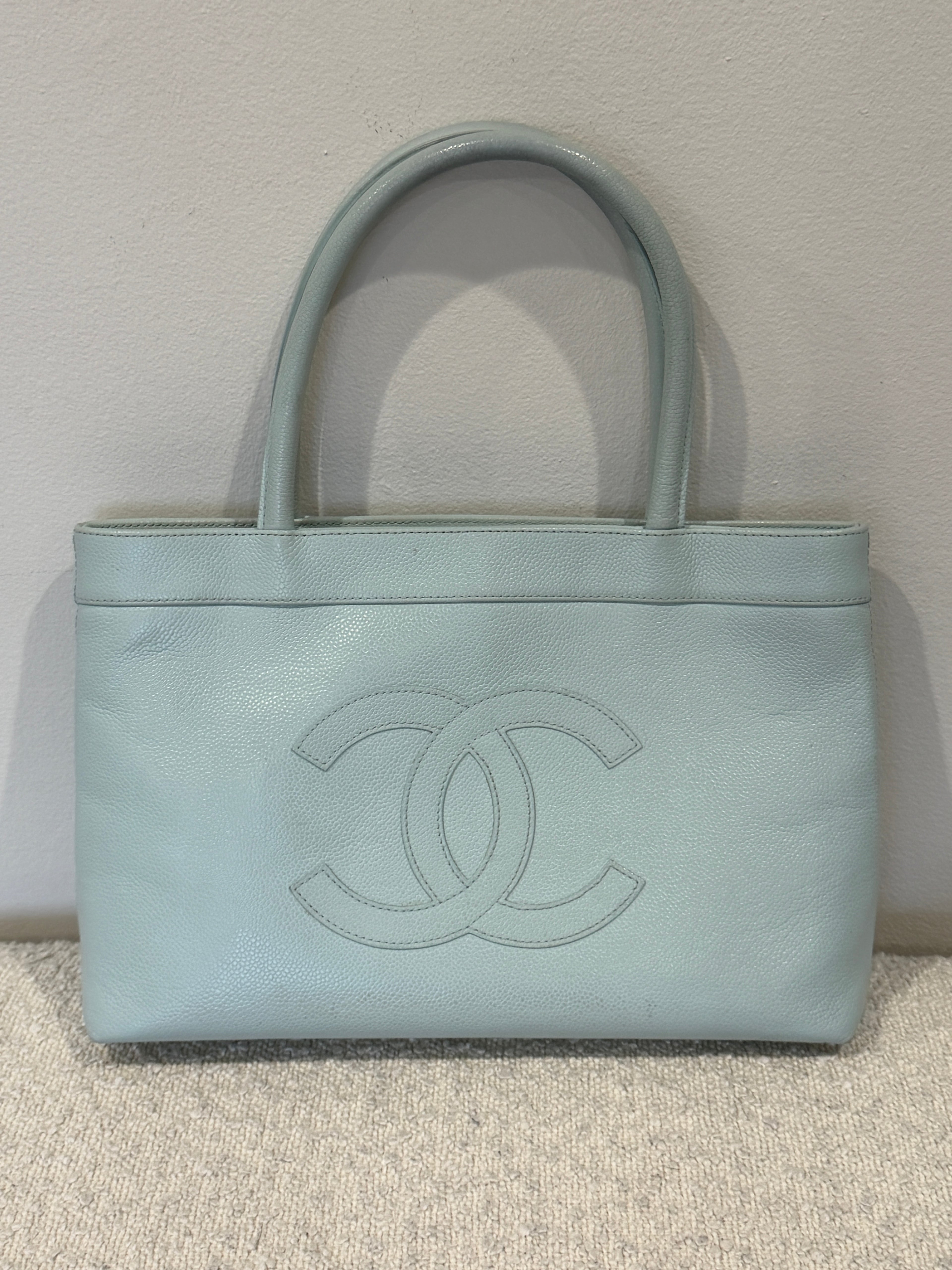 Chanel Blue Caviar CC Timeless Tote