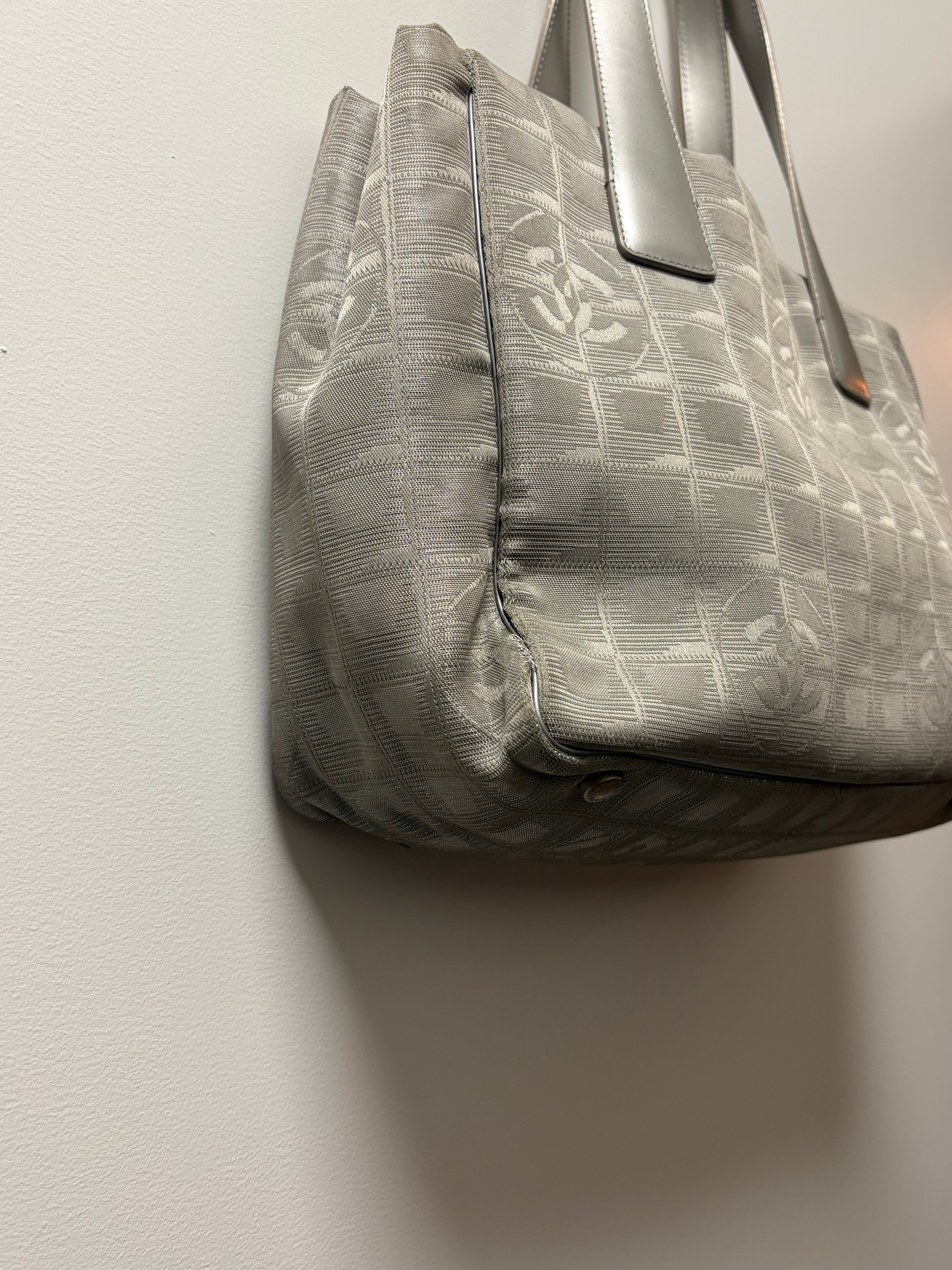 Chanel Silver Ligne Tote