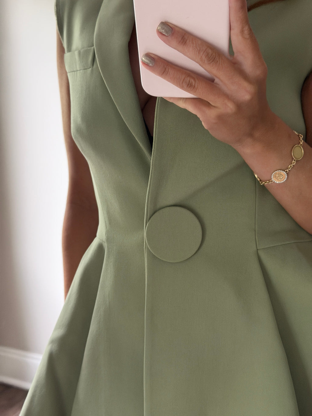 Givenchy Raw Hem Green Vest