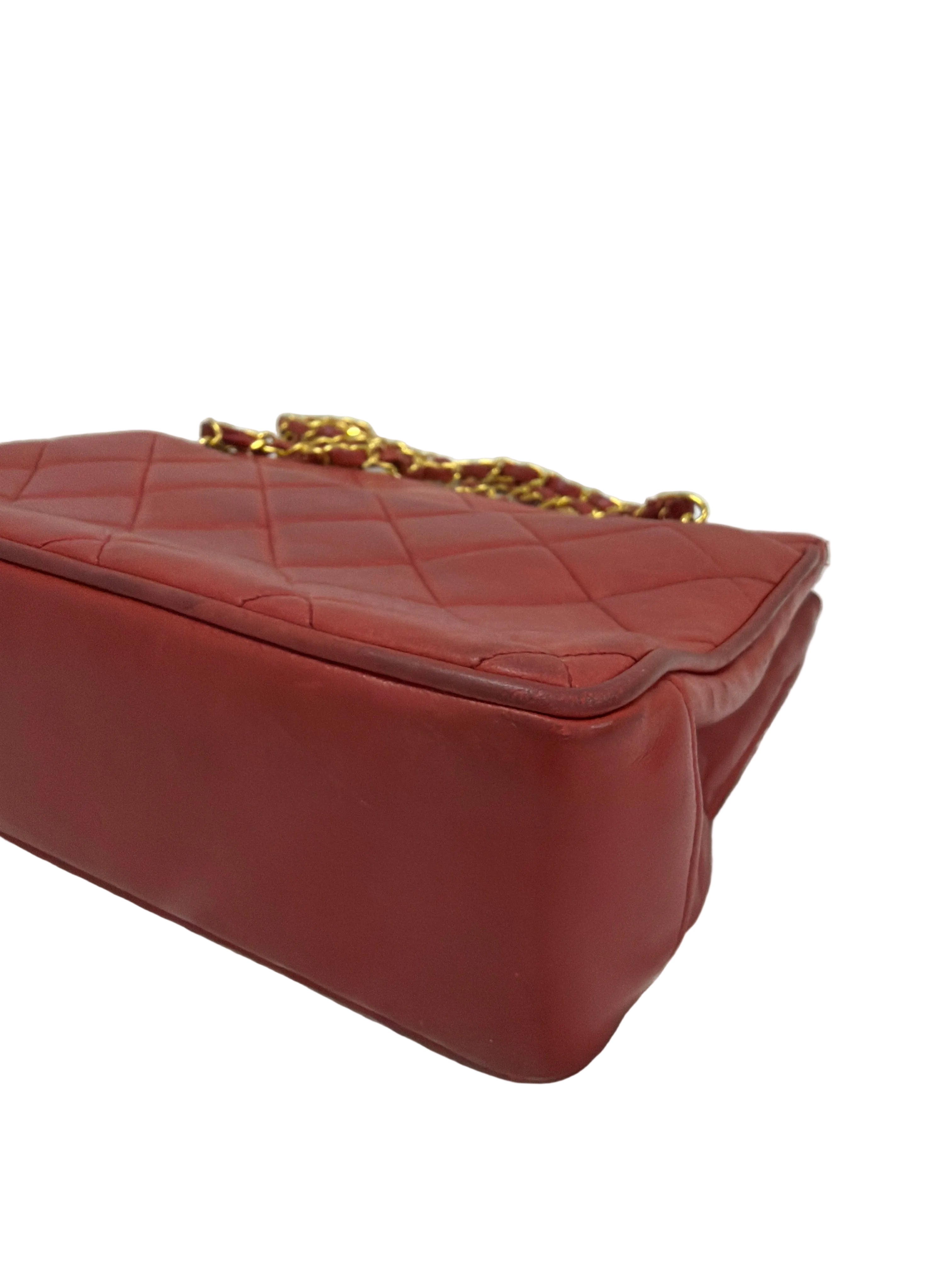 Chanel Red Maxi CC Tote 1994-1996