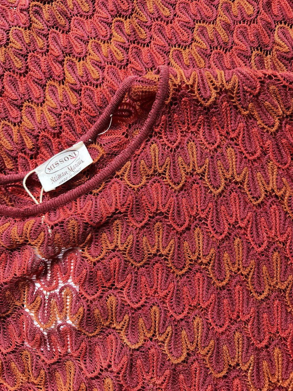 Missoni Silk Midi Zig Zag Length Dress