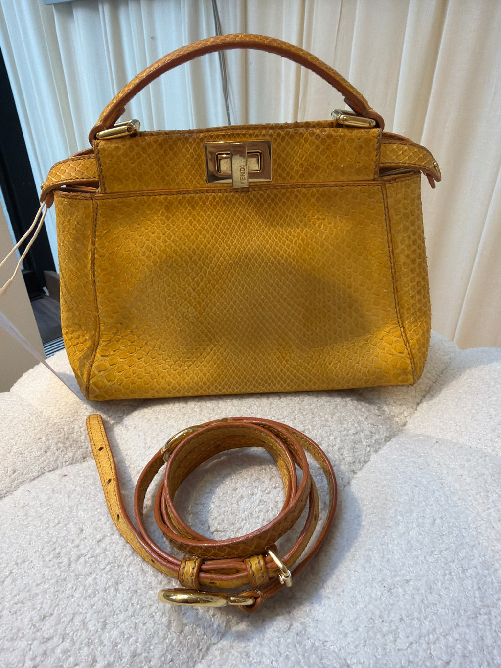 Fendi Python Peekaboo Small