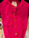 Chanel Fuscia  Button-Up Top