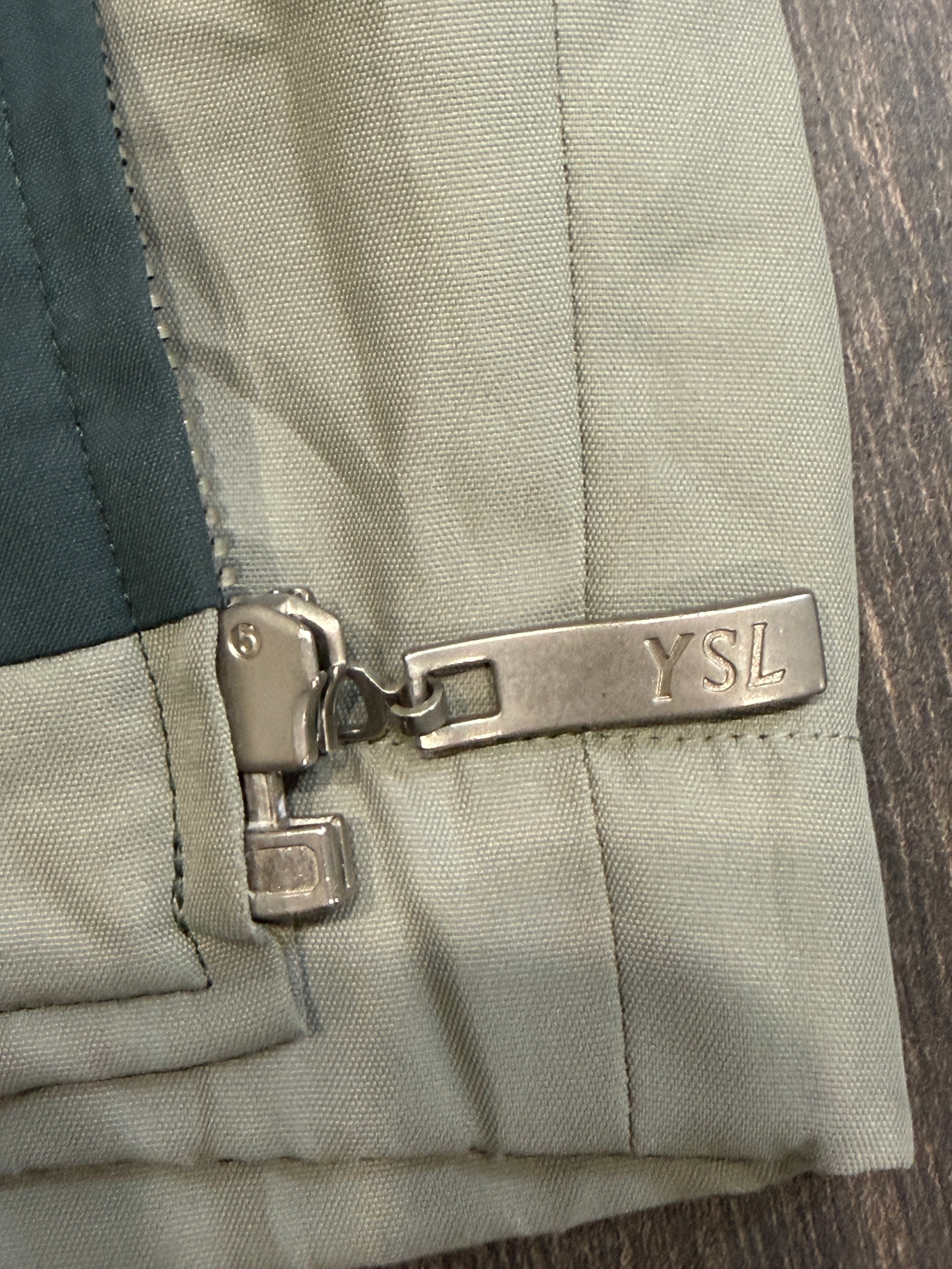 Saint Laurent Green Khaki Windbreaker Jacket