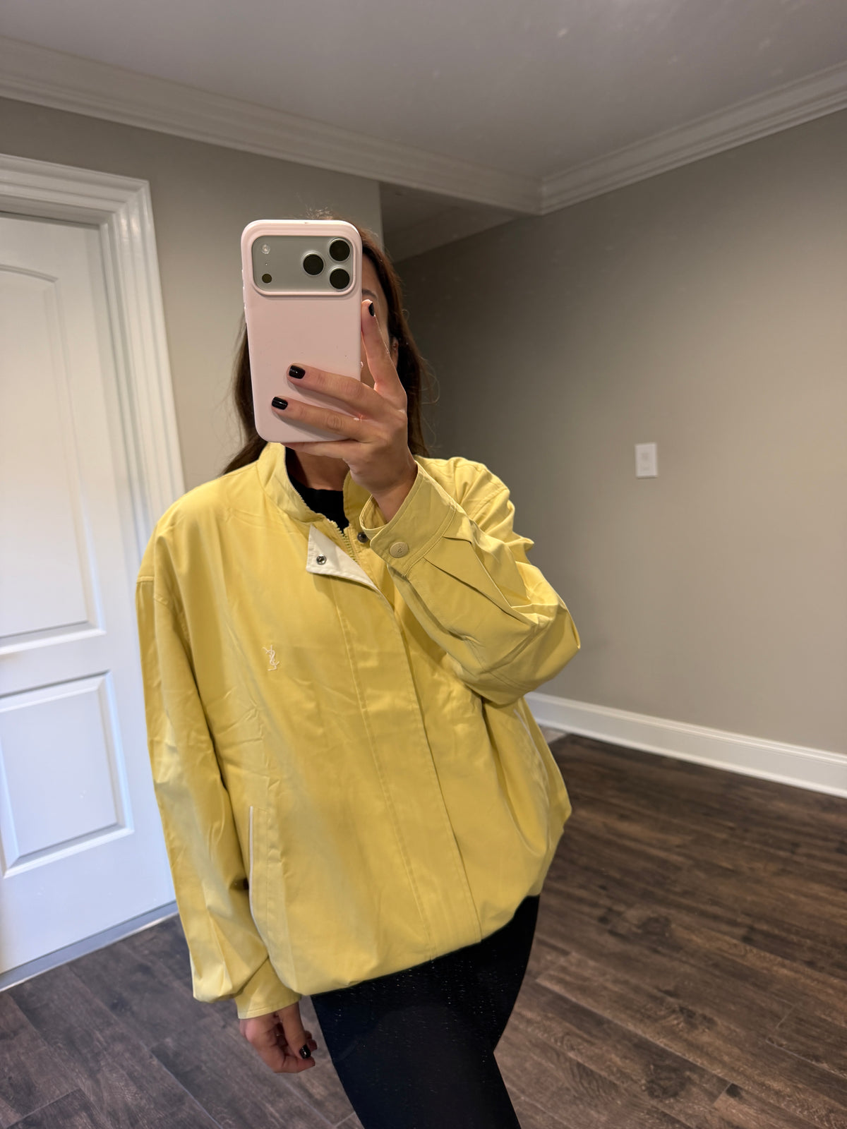 Saint Laurent Vintage Tan / Yellow Bomber Windbreaker