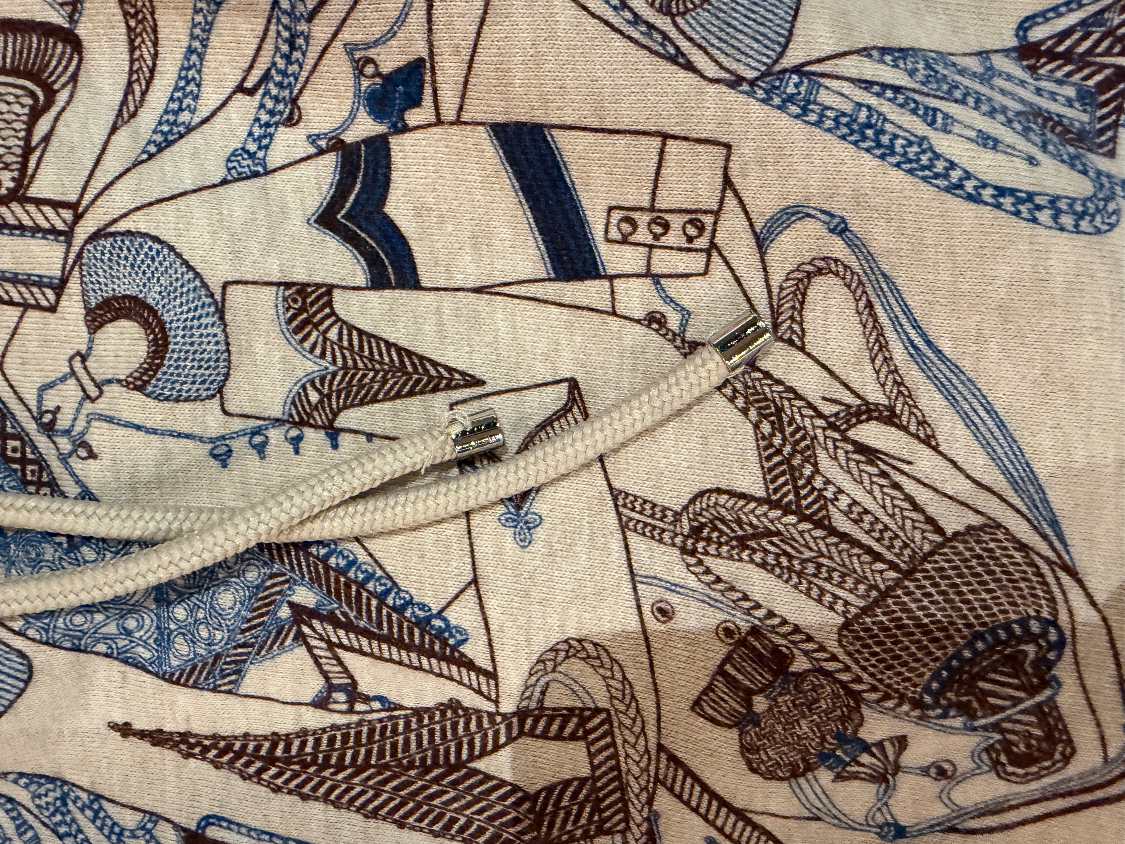 Hermes Printed Skirt