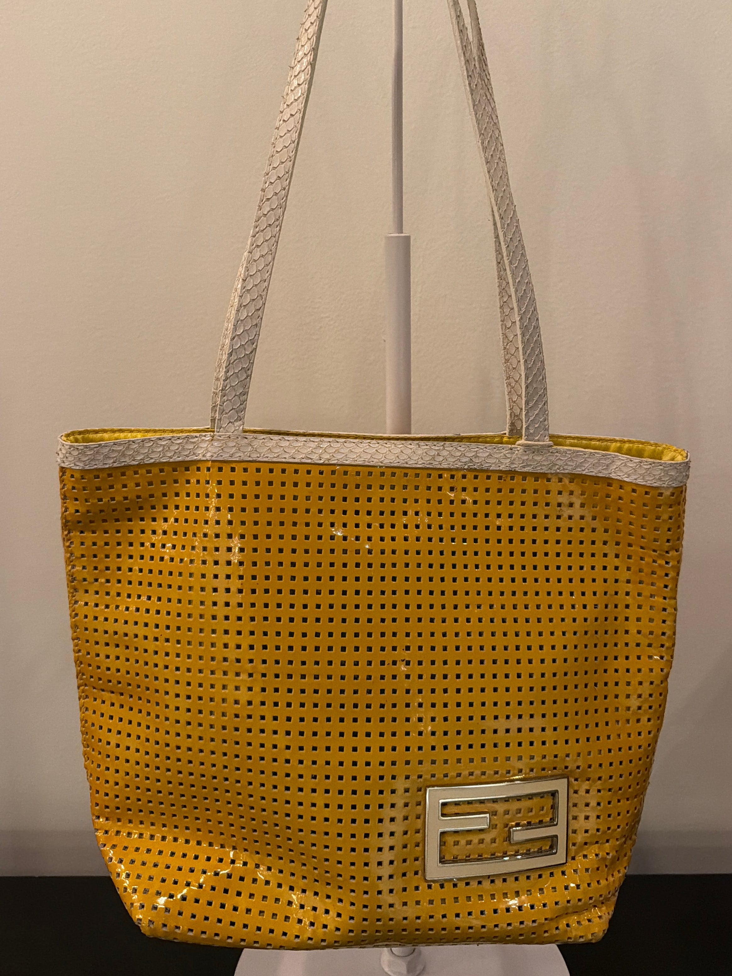 Fendi Mini Yellow Tote