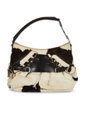 Christian Dior John Galliano Cow Print Pony Hair Ballet Corset Shoulder Bag RARE 2004