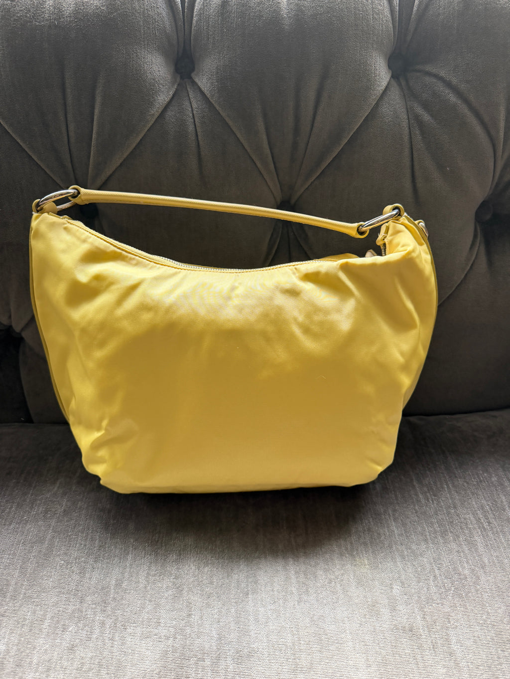 Prada Yellow Crescent Bag