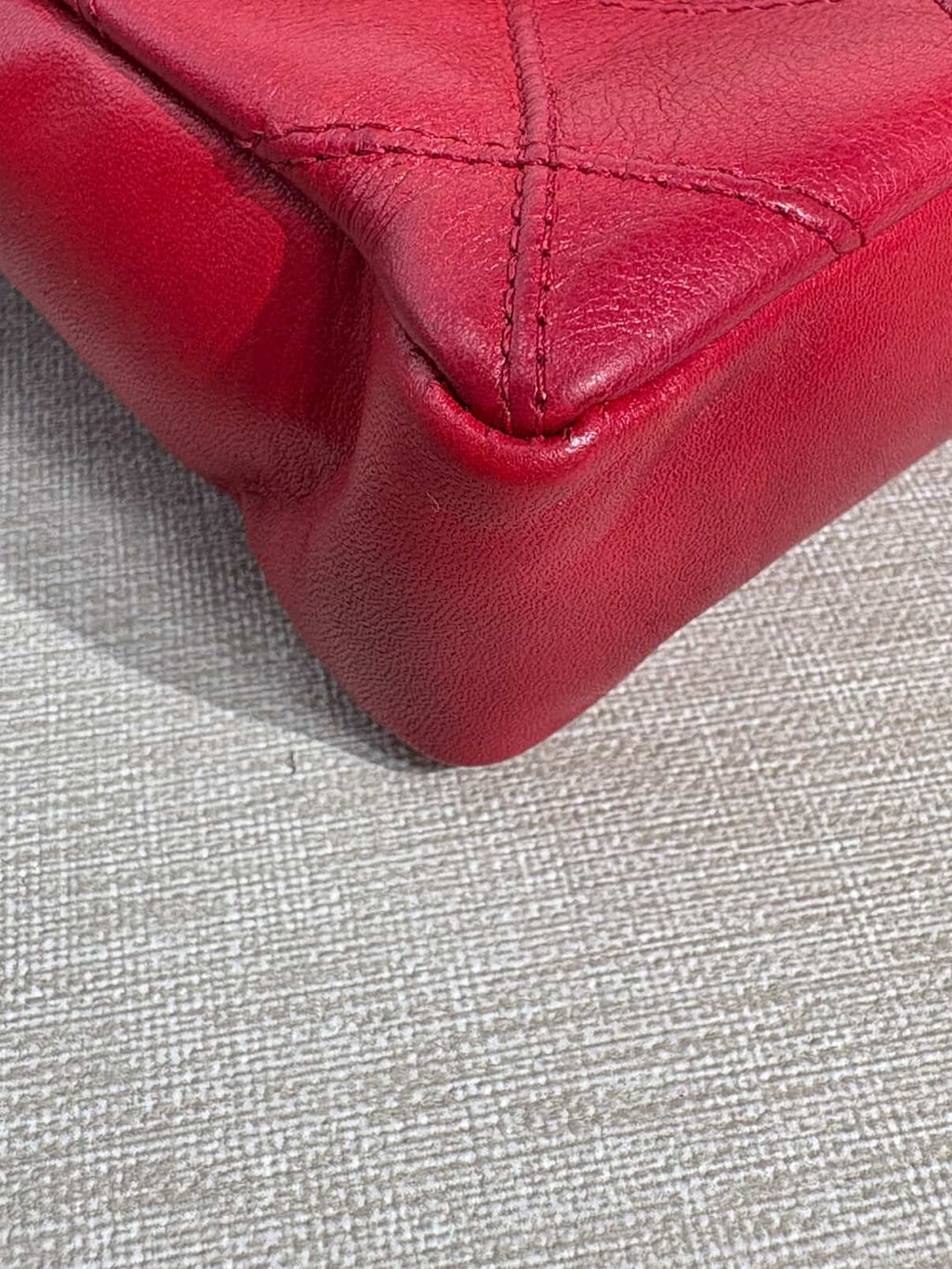 Chanel Red Turnlock CC Belt Bag