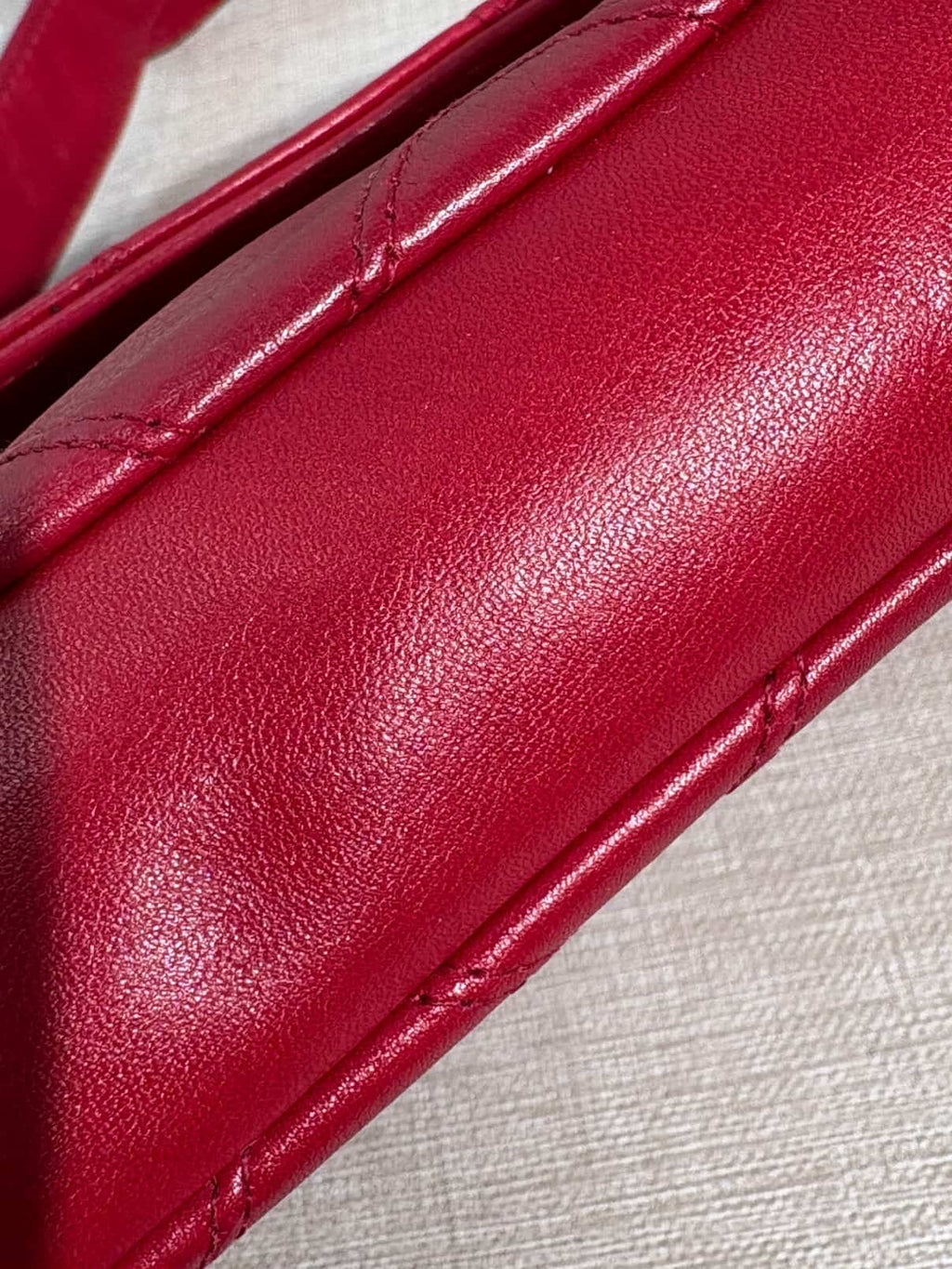 Chanel Red Turnlock CC Belt Bag