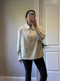 Saint Laurent Vintage Light Bomber Windbreaker Beige