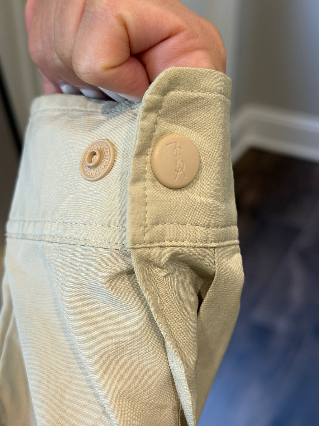 Saint Laurent Vintage Light Bomber Windbreaker Beige