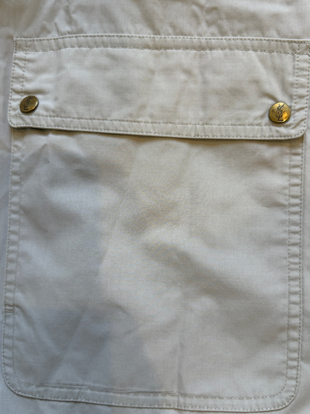 Saint Laurent Light Belted Trench Short
