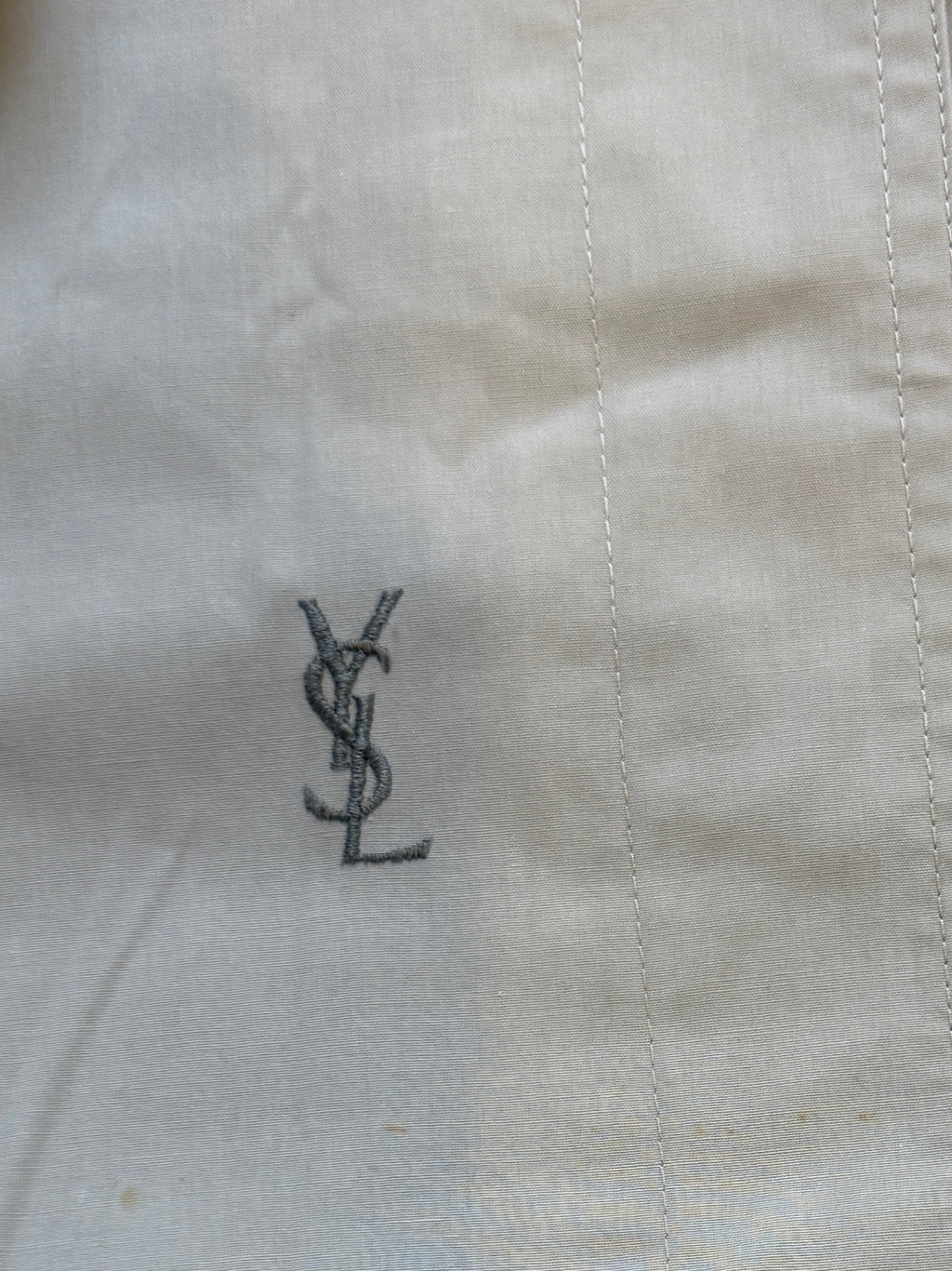 Saint Laurent Light Belted Trench Short